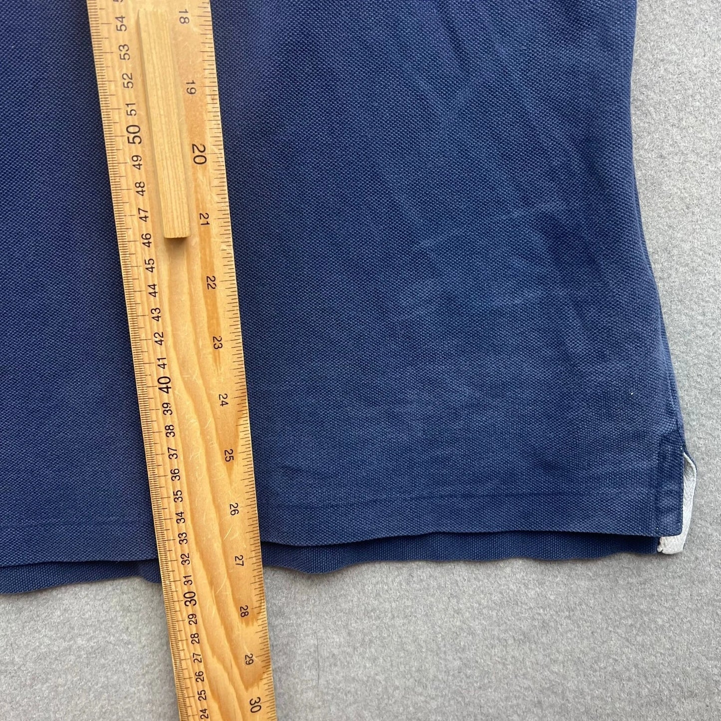 VTG Polo Ralph Lauren Polo Shirt Men XL Blue PARIS 5 Big Pony France Crest Flag