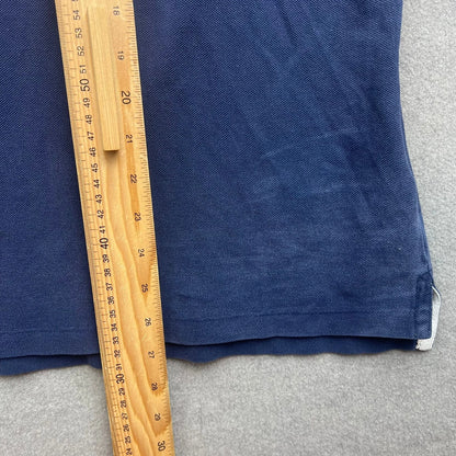 VTG Polo Ralph Lauren Polo Shirt Men XL Blue PARIS 5 Big Pony France Crest Flag