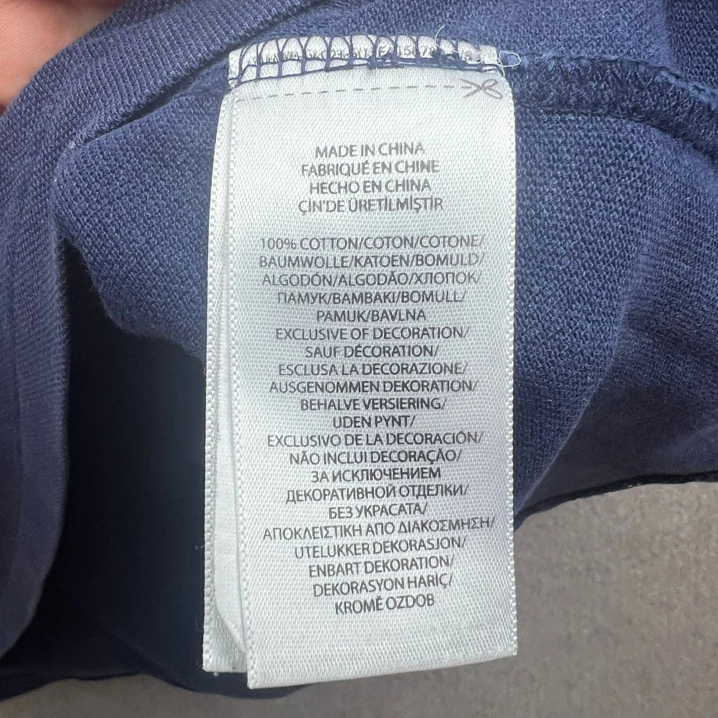 VTG Polo Ralph Lauren Polo Shirt Men XL Blue PARIS 5 Big Pony France Crest Flag